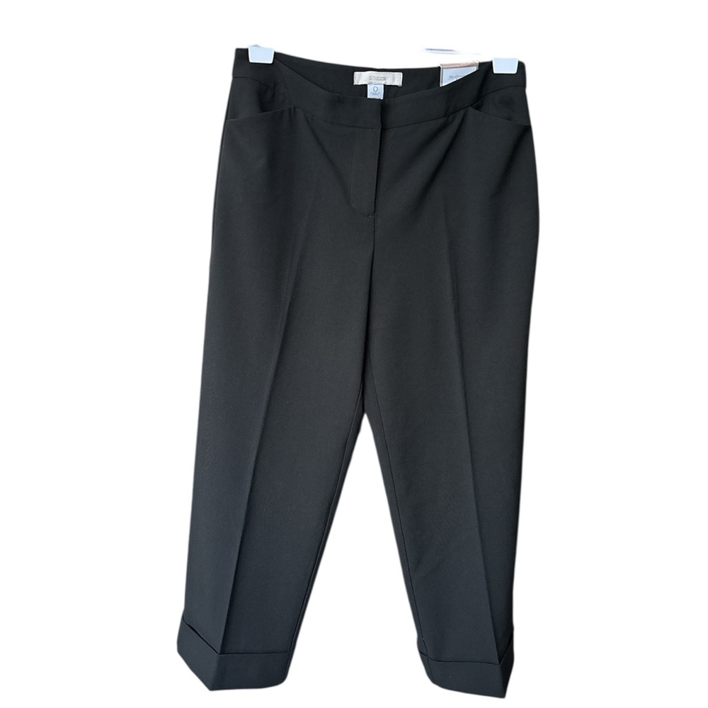 Chico's Ultimate Fit Cuffed Crop Stretch Black Pants Chico Size 0  NWT